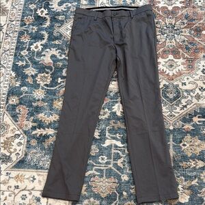 Amazon Essentials 36x34 Gray Dress Pants Slim Straight Leg